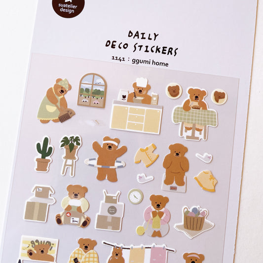 Sautelier Bear Home stickers b791