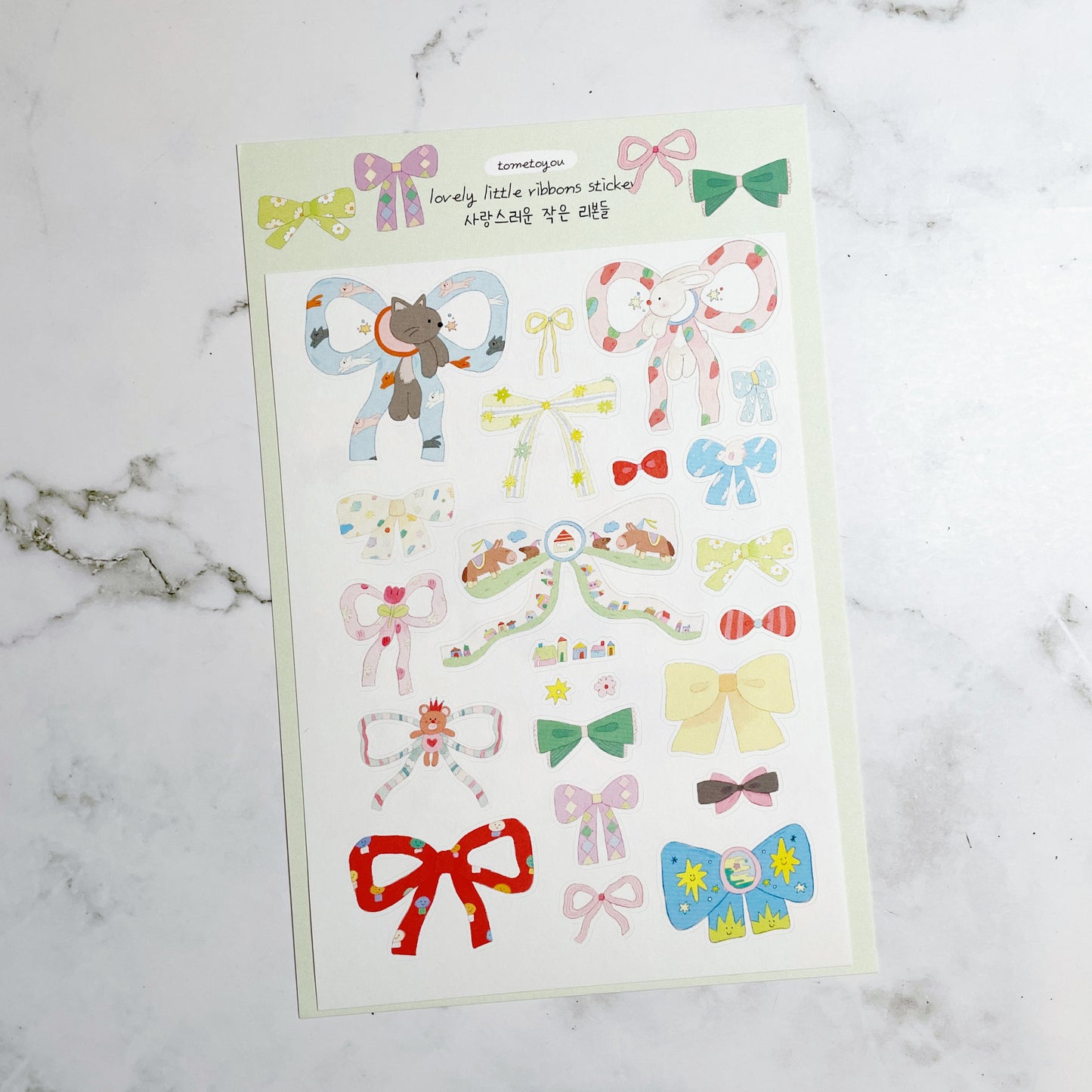 Tometoyou Ribbons sticker B455