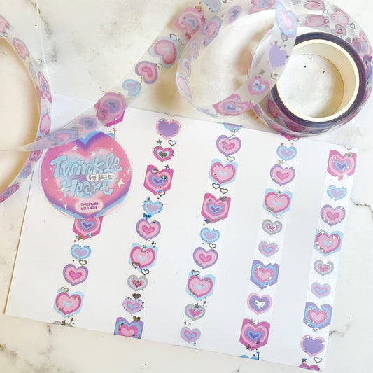 Thepuri Village twinkle heart tape roll w144