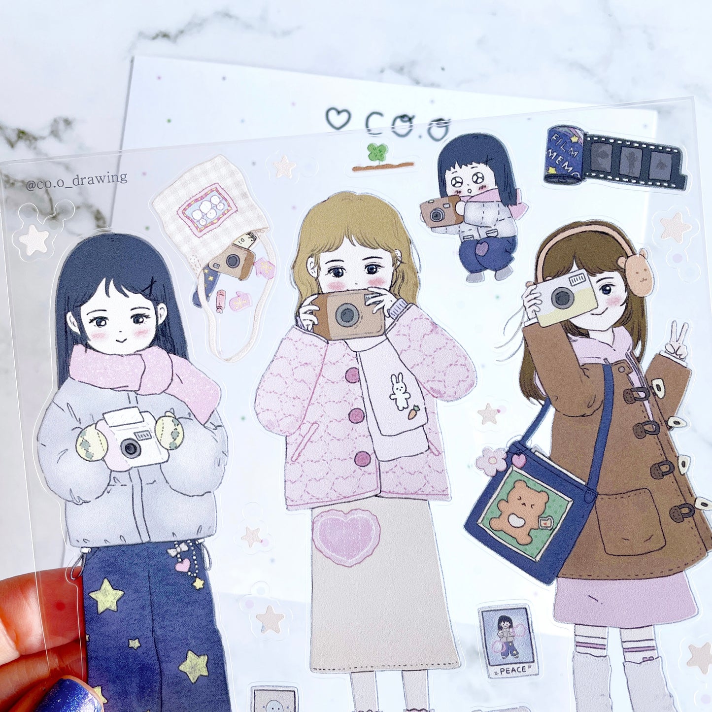 Co.o Cute Girls sticker B497