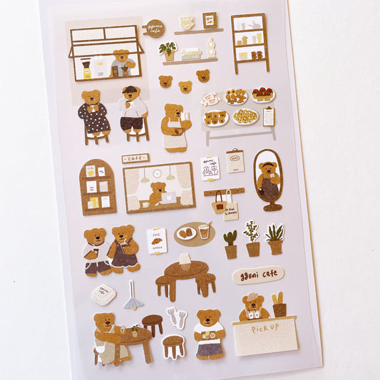 Sautelier Bear Cafe stickers b790