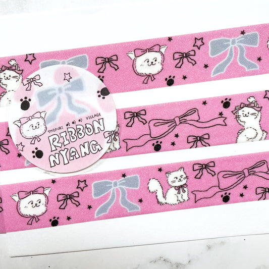 Thepuri Village Ribbon Kitty sparkle tape w122