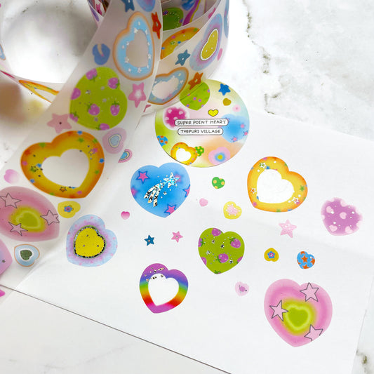 Thepuri Village Kiss cut sticker roll w181