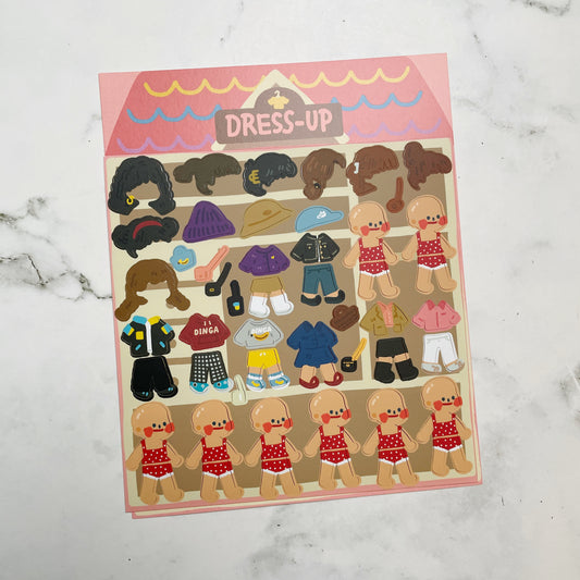 Dingamart Dress Up sticker B824