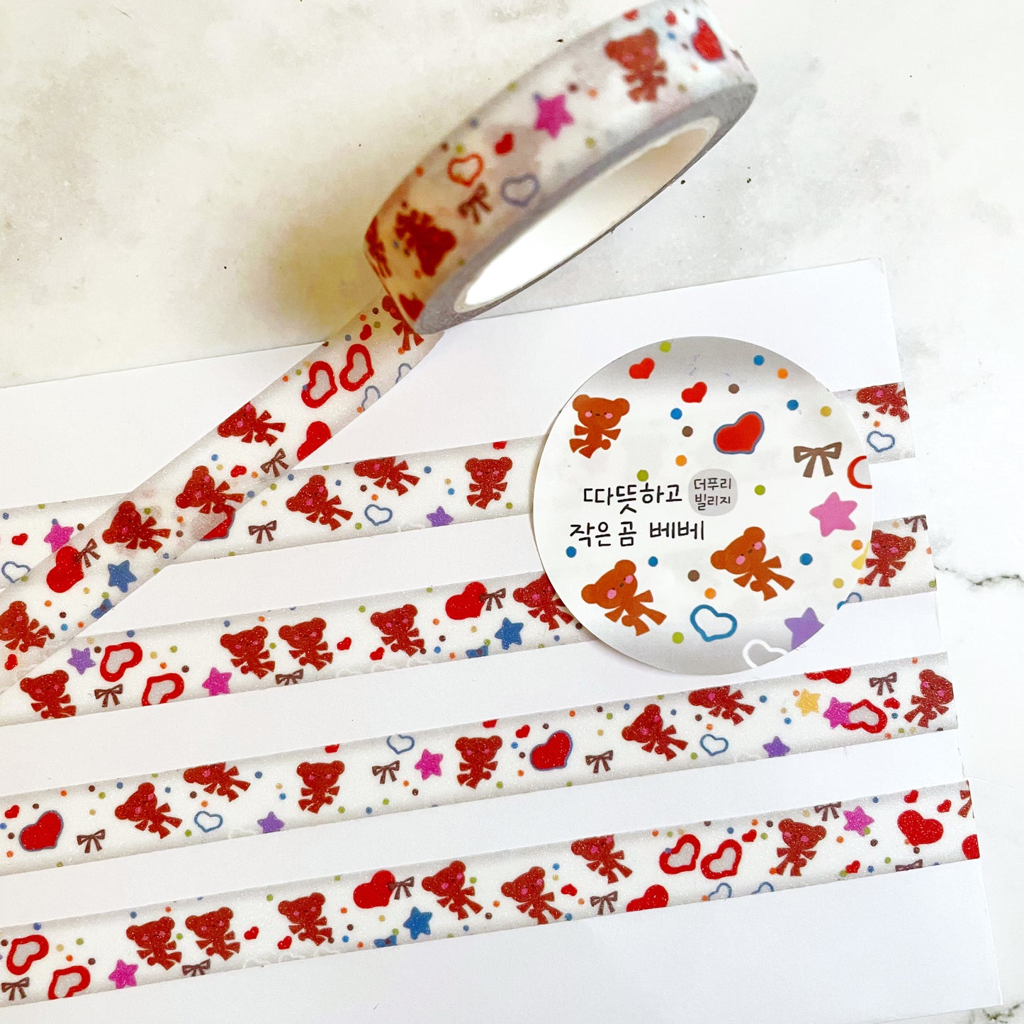 Thepuri Village Bears sparkle tape w143