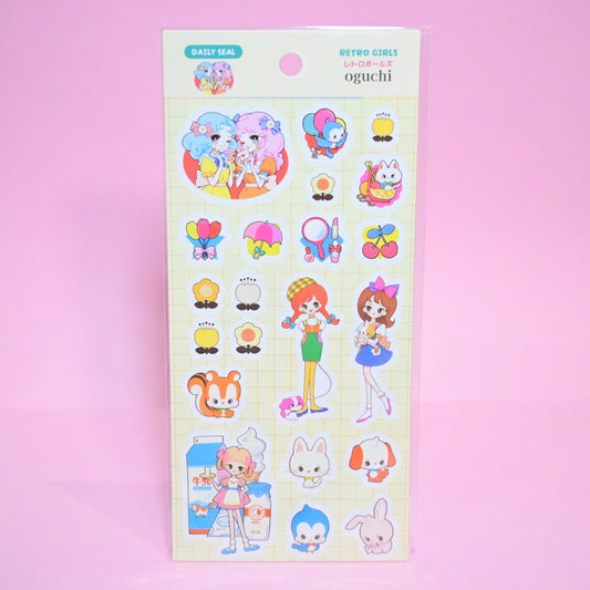 Rainbowholic x Ochame Friends Retro Girls Sticker b836