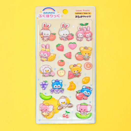 Rainbowholic x Ochame Friends 3D Sticker Fruits