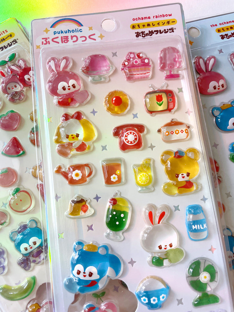 Rainbowholic x Ochame Friends Rainbow 3D Sticker