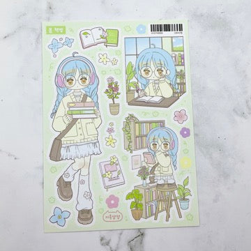 Jiok Flower Library sticker B586