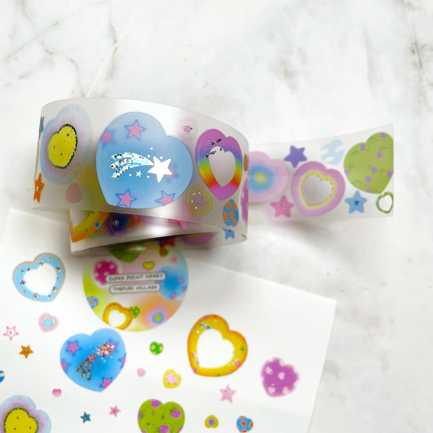Thepuri Village Kiss cut sticker roll w181