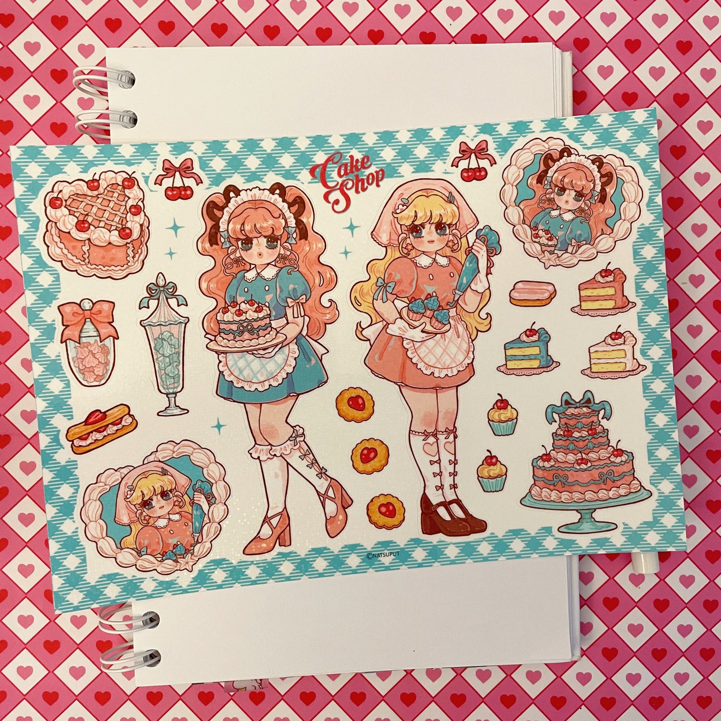 Natsuput Cake Shop Large sticker b677
