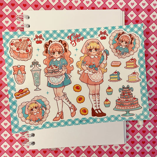 Natsuput Cake Shop Large sticker b677
