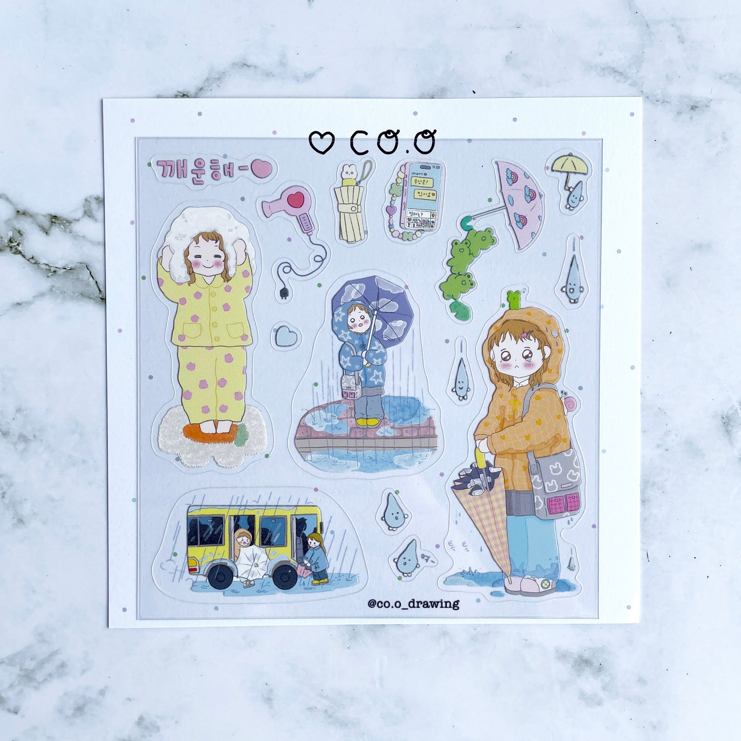Co.o Rainy Day sticker B496