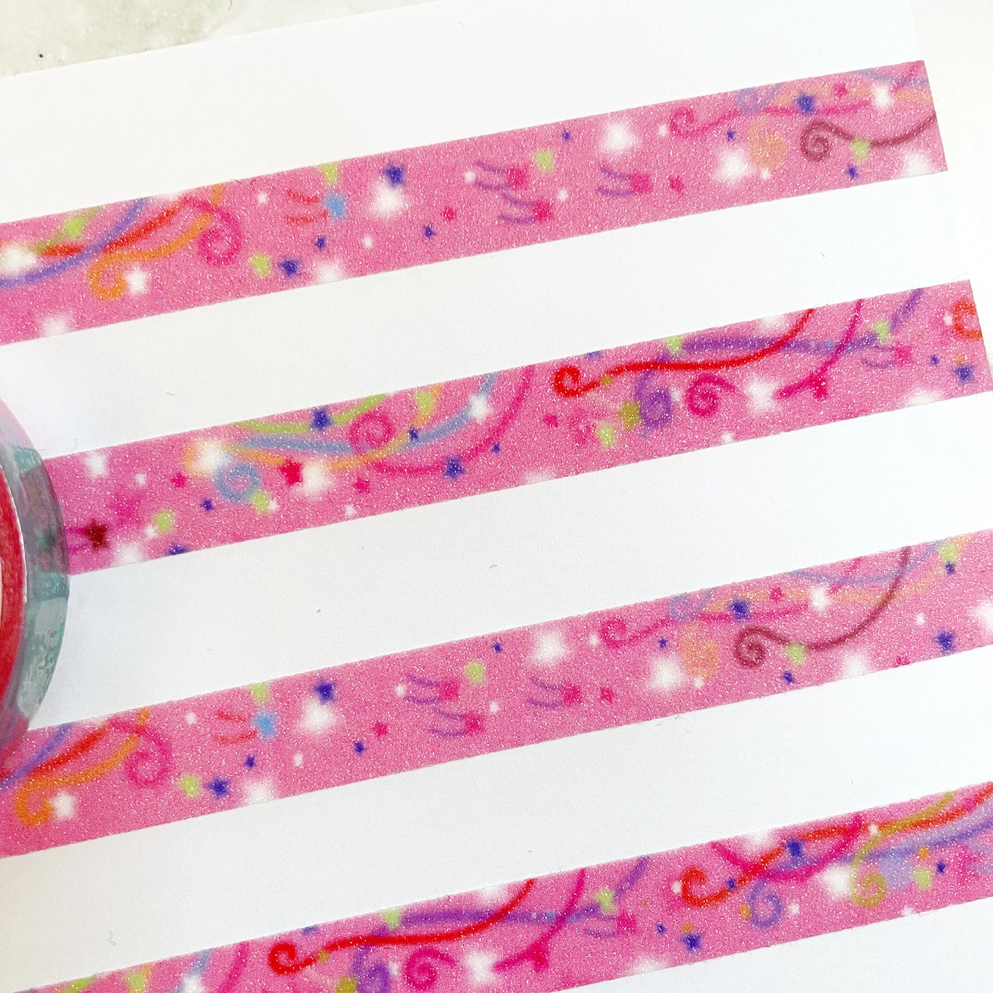 Thepuri Village Pink Lucky sparkle tape w182