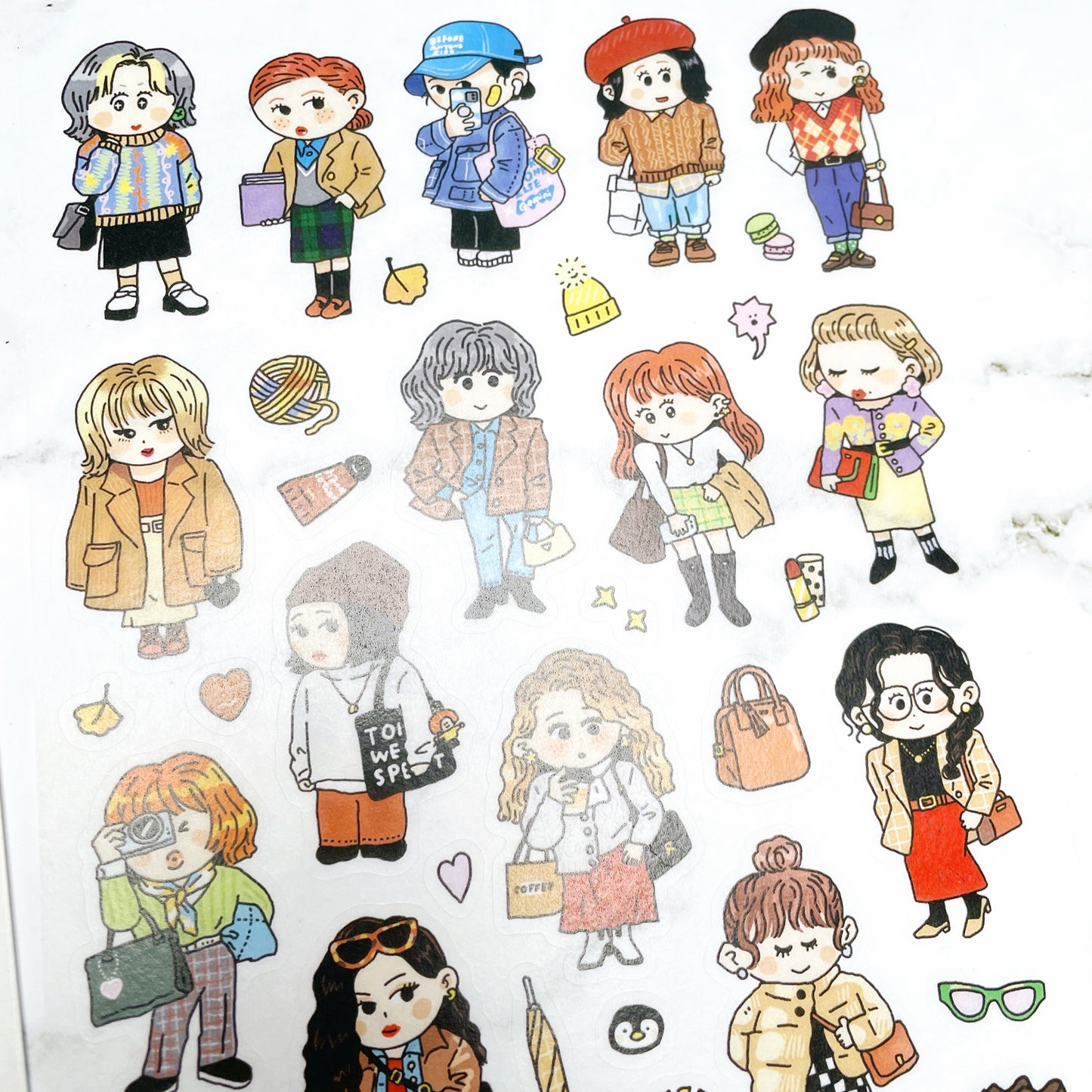 RiN! Studio #OOTD (2) sticker sheets B758