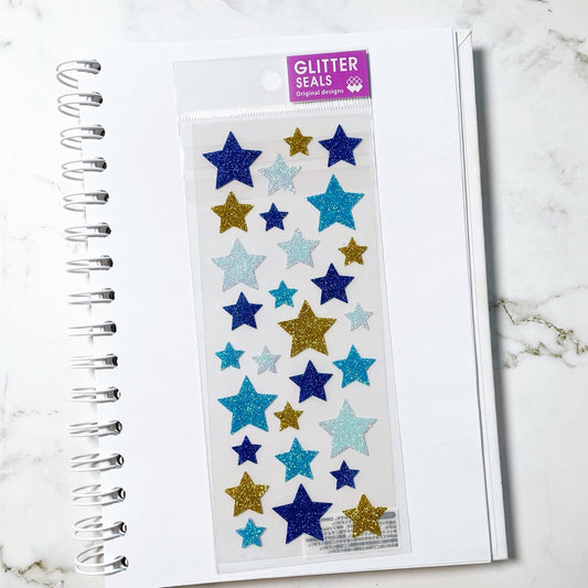 Mindwave Glitter Star stickers A568