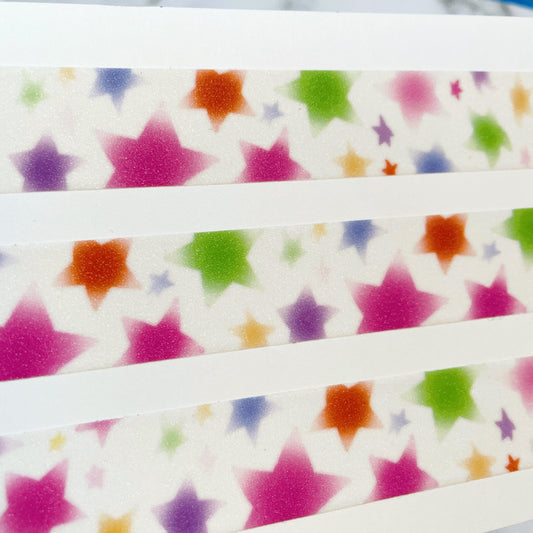 Thepuri Village Jelly Star glitter washi roll w205