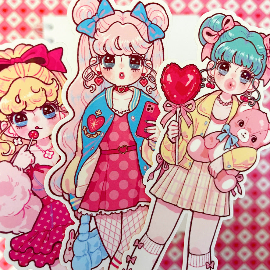 Natsuput Merry Girls sticker set b672