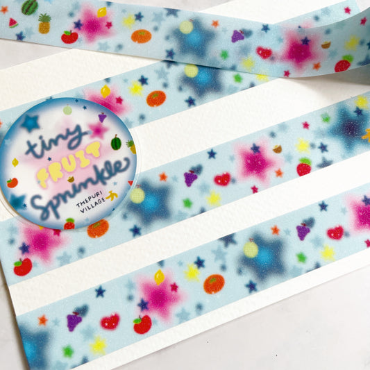 Thepuri Village Tiny Fruit Sprinkles textured washi tape w184