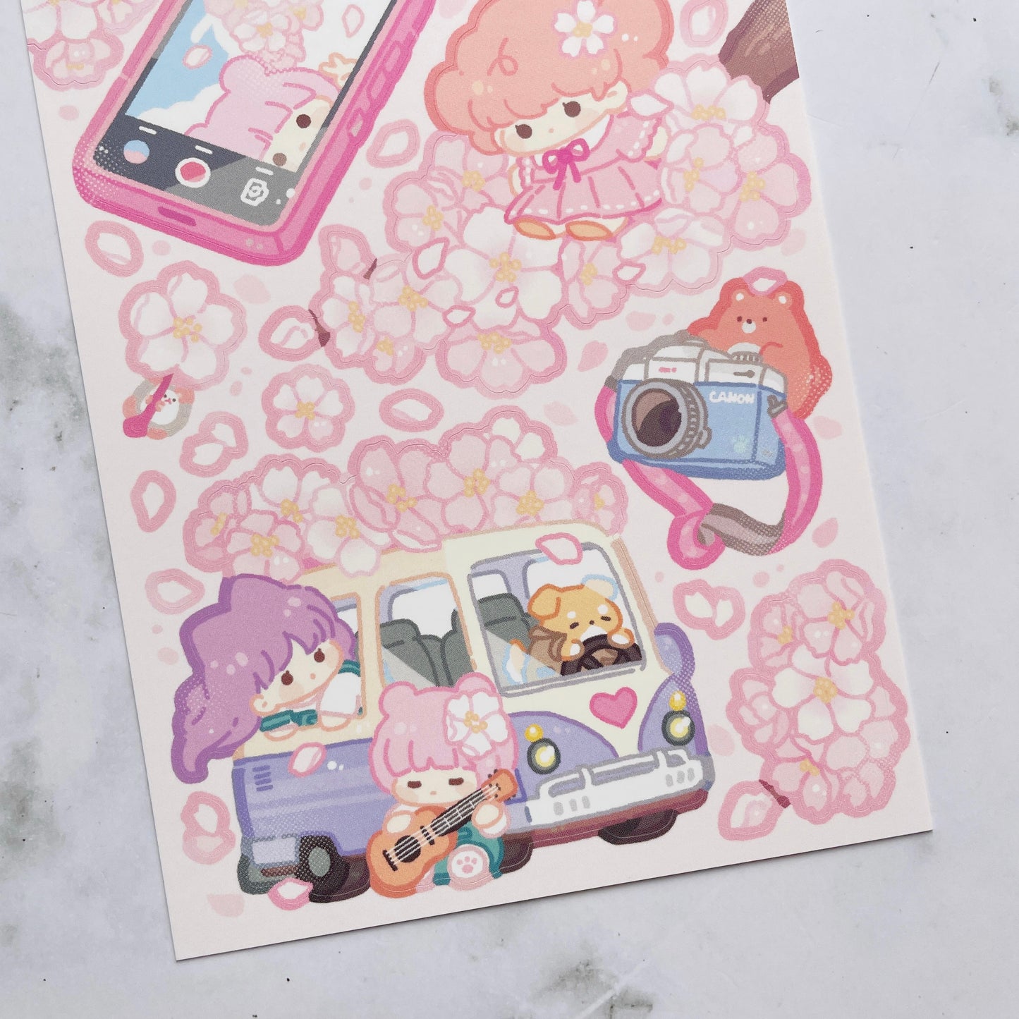 Danpoong.bom Cherry Blossoms sticker b524