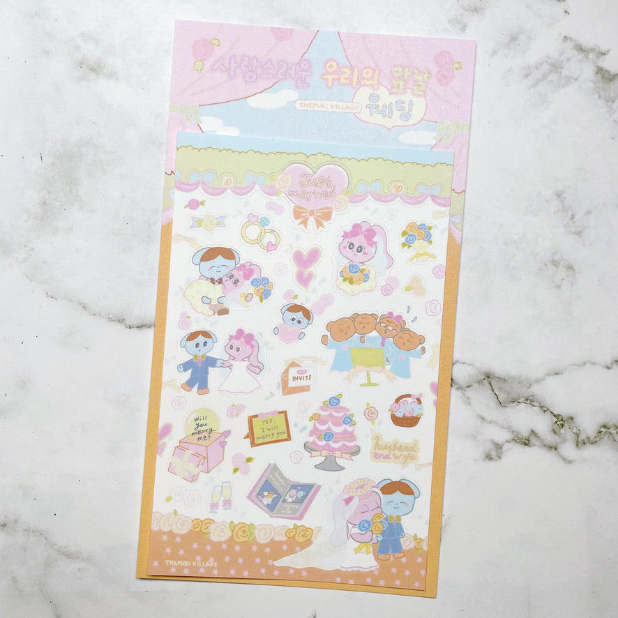Thepuri Village Wedding sticker b187