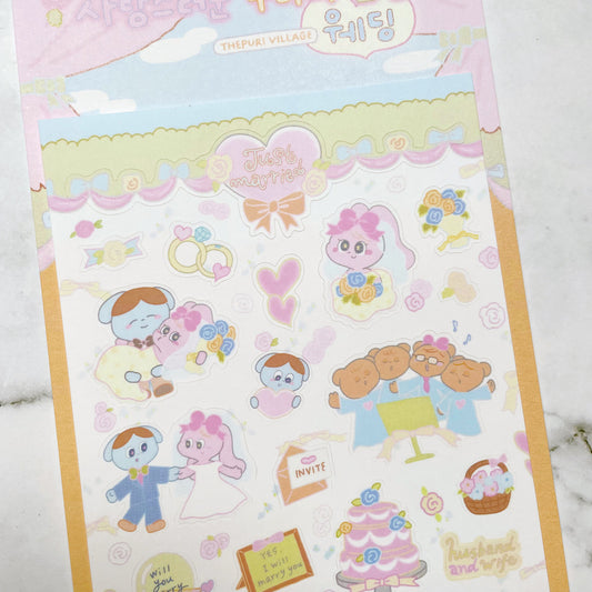 Thepuri Village Wedding sticker b187