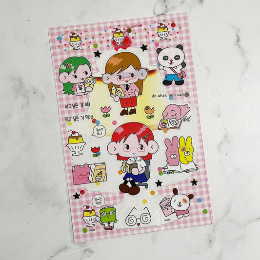 Monan Bear Pudding sticker b440