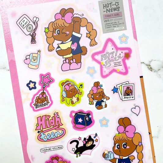 Thepuri Village Hot Girl sticker b185