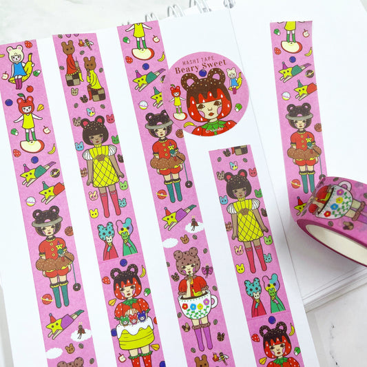 Naoshi Beary Sweet Washi w186