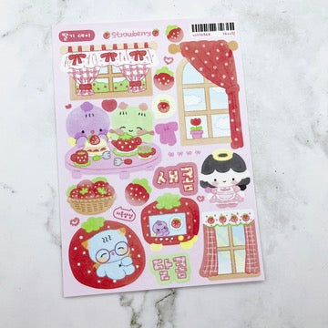 Jiok Strawberry Day sticker B584