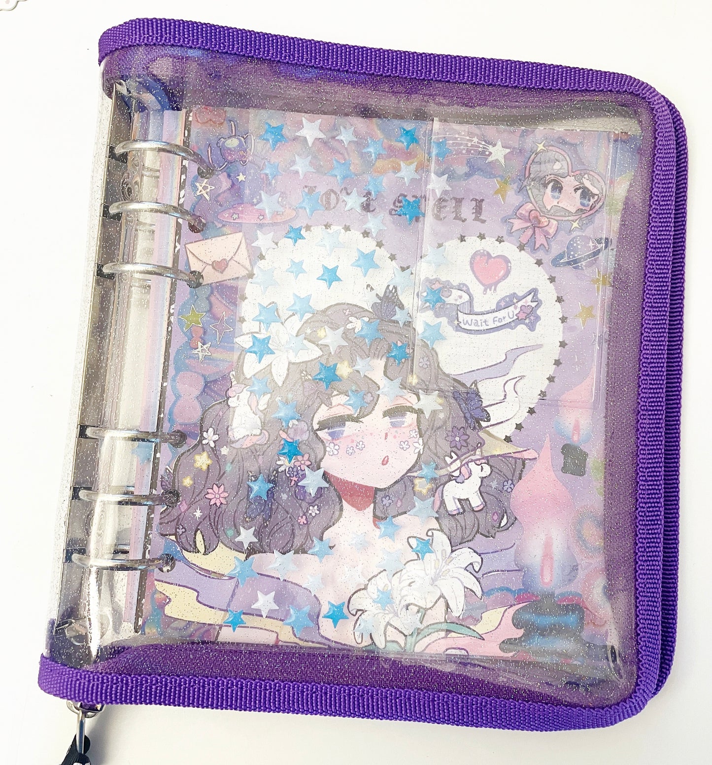 A6 6 Ring binder with paper