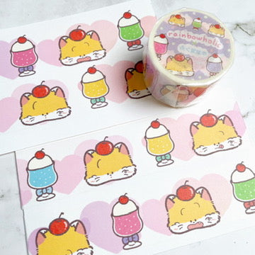 Rainbowholic x Fukupopoya Retro Cafe Washi Tape W5