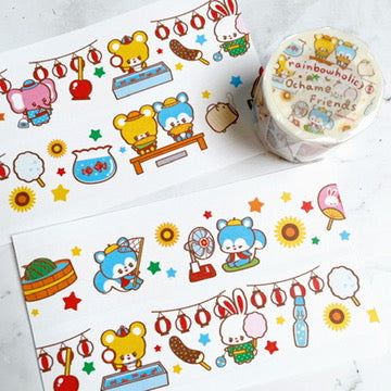 Rainbowholic x Ochame Friends Summer Washi Tape W2