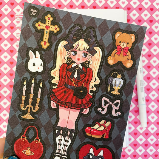 Natsuput Gothic Lolita sticker b665