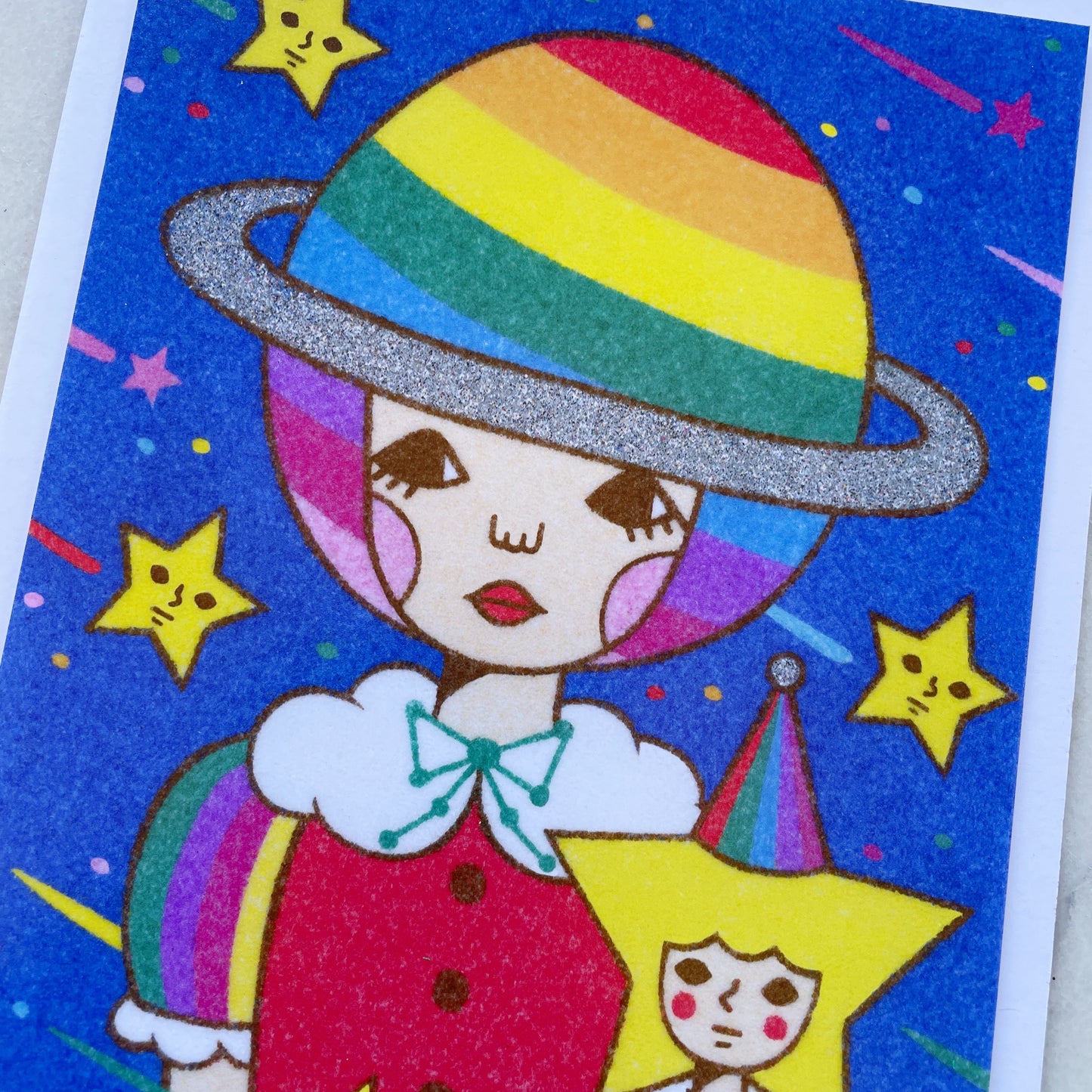 Naoshi Rainbow Planet Art Print 5x7