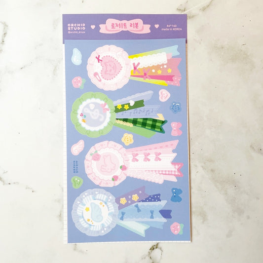 Orchid Studio Ribbon sticker B817