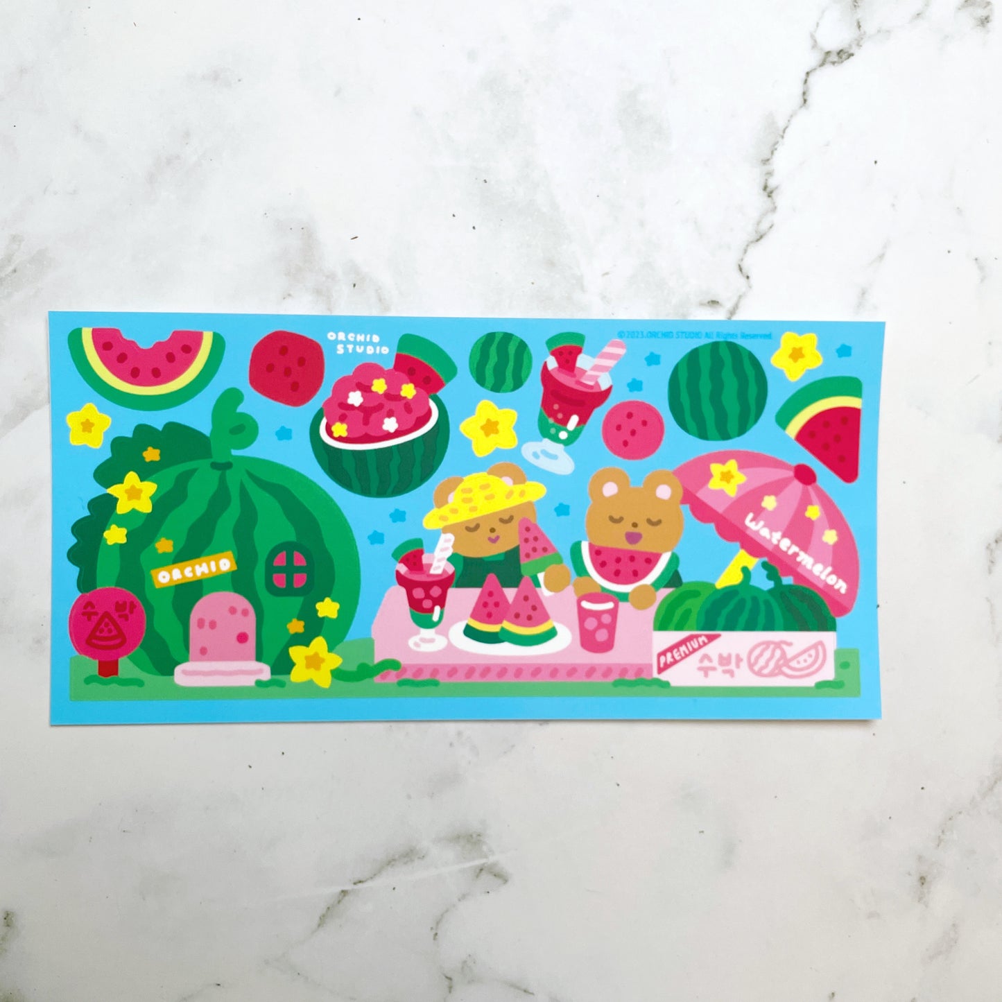 Orchid Studio Watermelon sticker B812