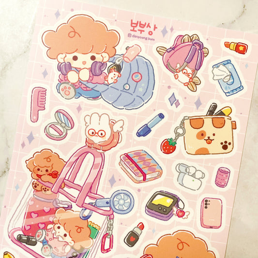 Danpoong.bom in my bag sticker b532