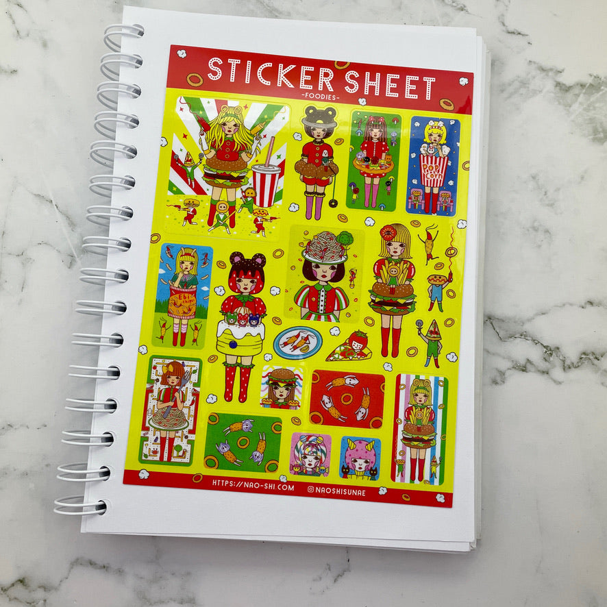 Naoshi Flower Foodies Sticker sheet B569