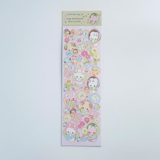 Atelier by Jo Bugs and Blooms Deco Sticker sheet b848