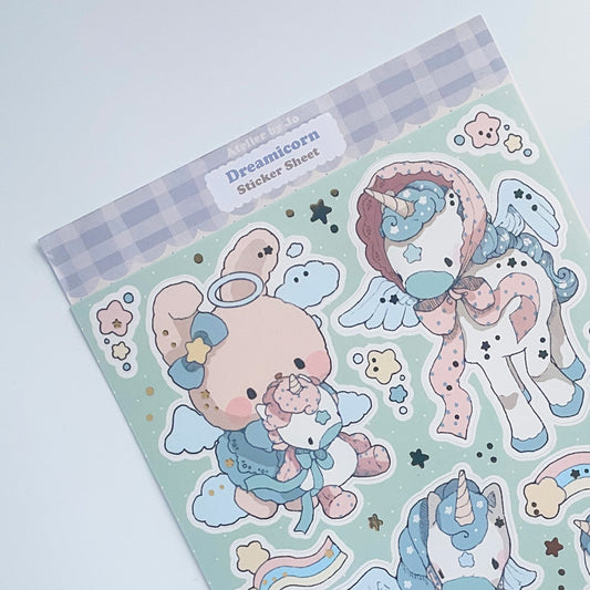 Atelier by Jo Dreamicorn large sticker sheet b844