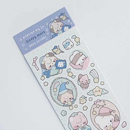 Atelier by Jo Sleepy Stars Deco Sticker Sheet b850