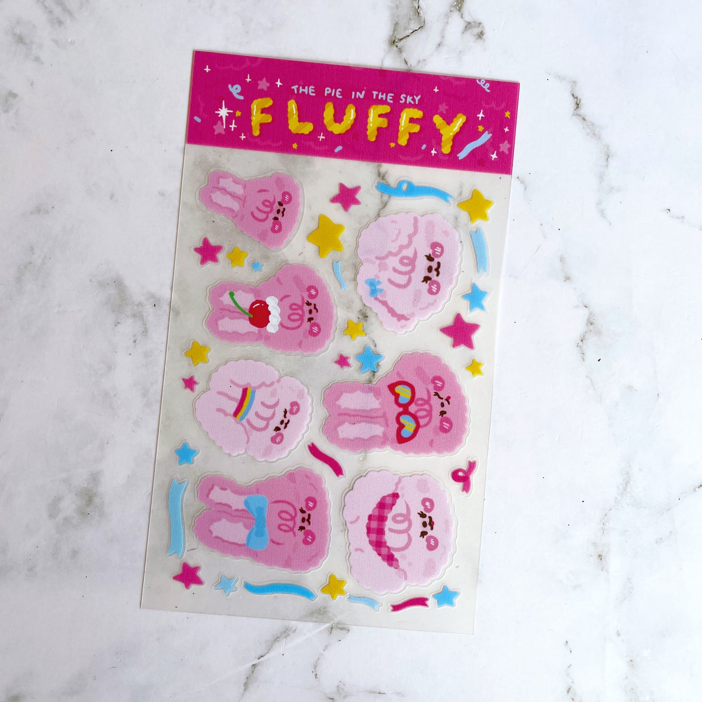 The Pie in the Sky Fluffy sticker b541