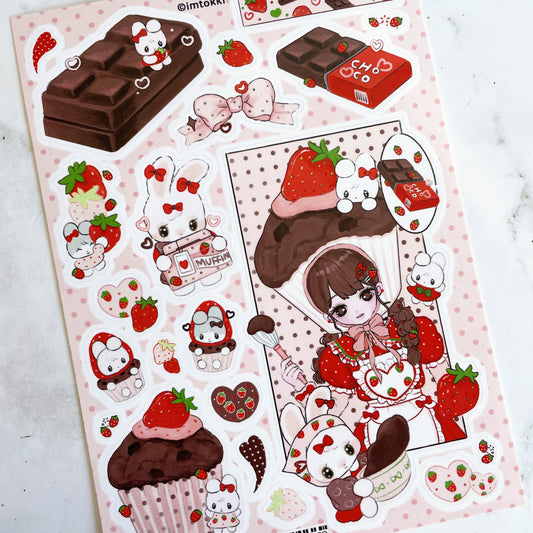 I'm Toki Strawberry choco sticker B777