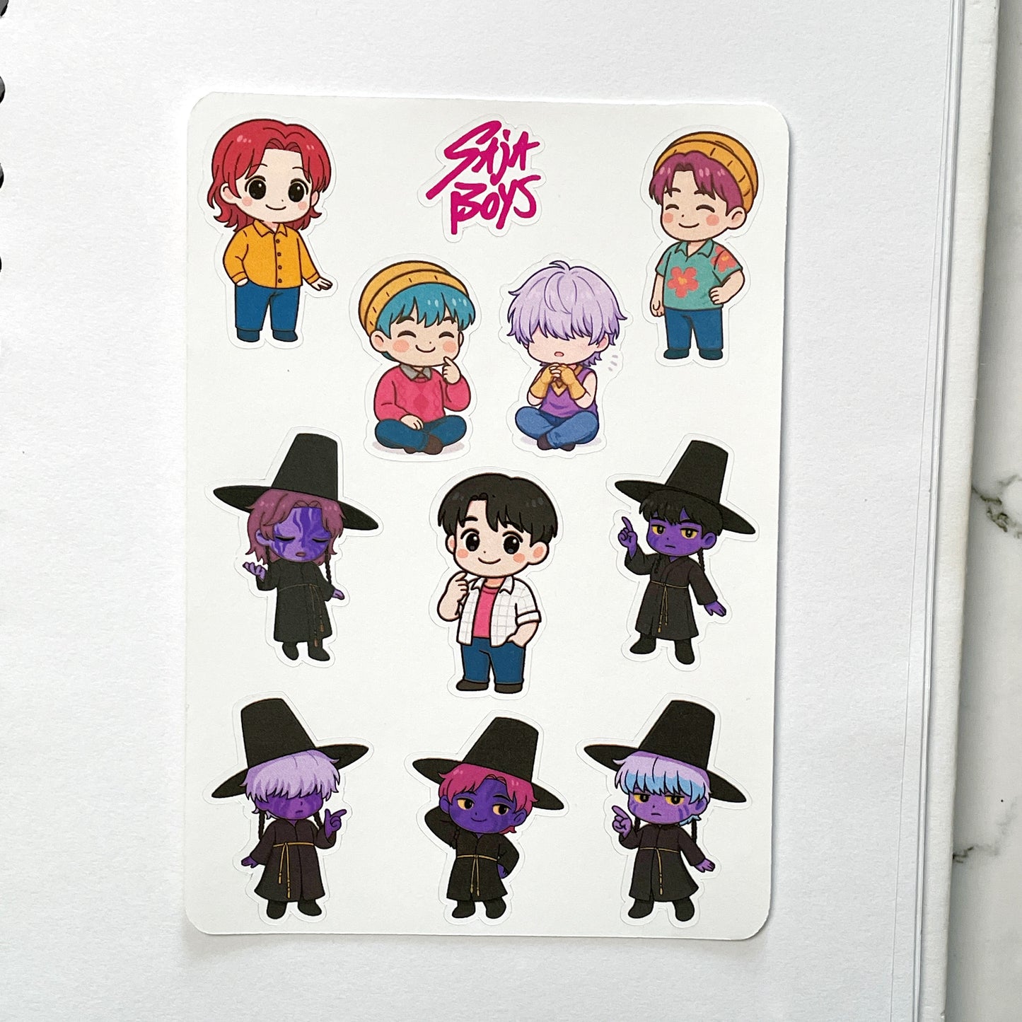 Pineberry Paper Saja boys sticker H49