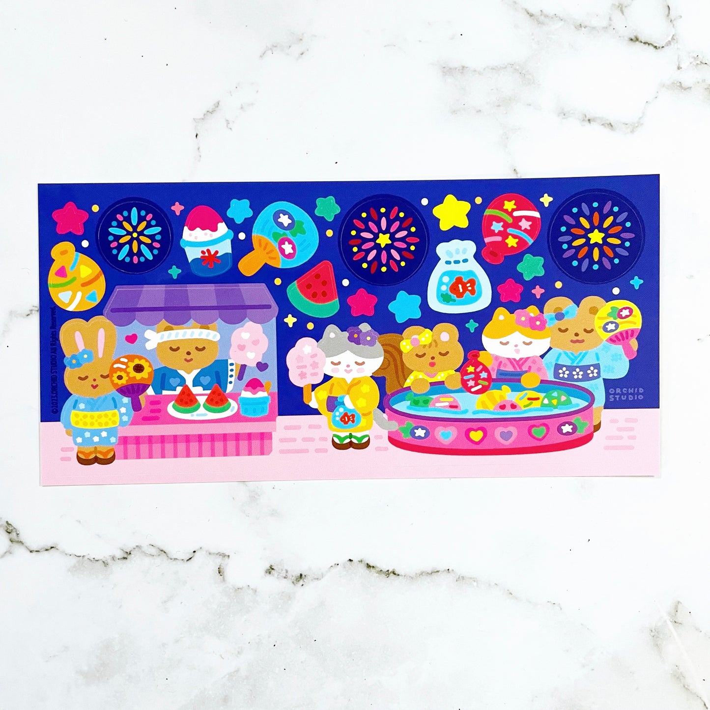 Orchid Studio Summer Festival sticker A274