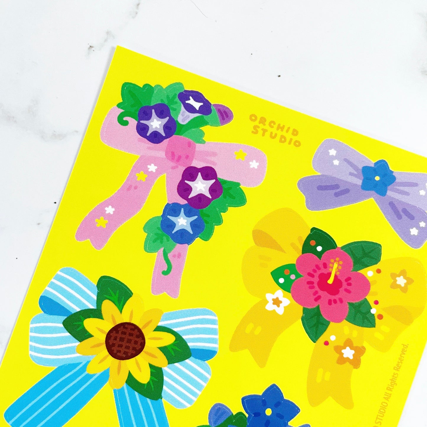 Orchid Studio Summer Ribbons sticker A278