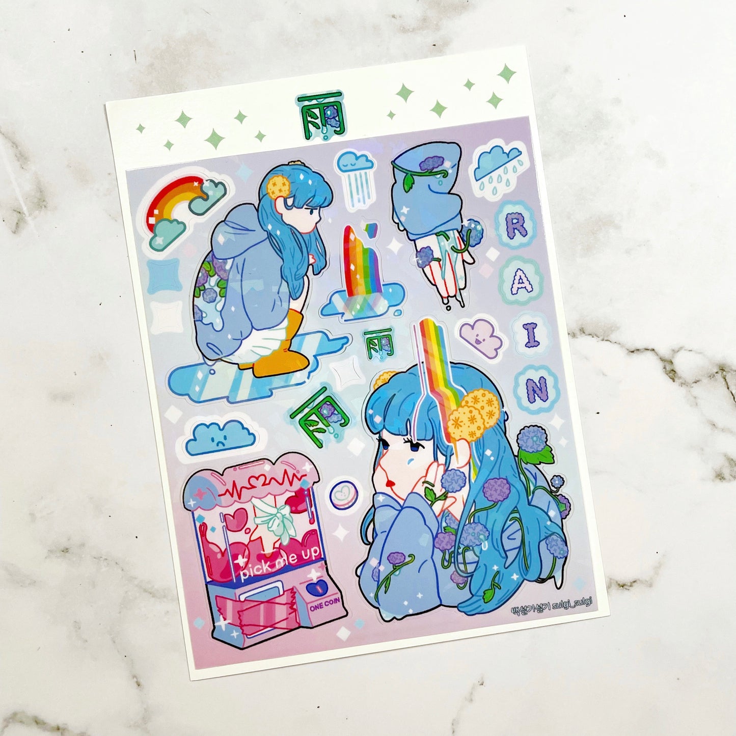 Sulgi Sulgi Rain Girl 2 sticker A308