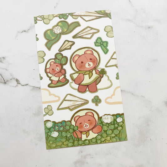 Sorat Clover Bear sticker A365