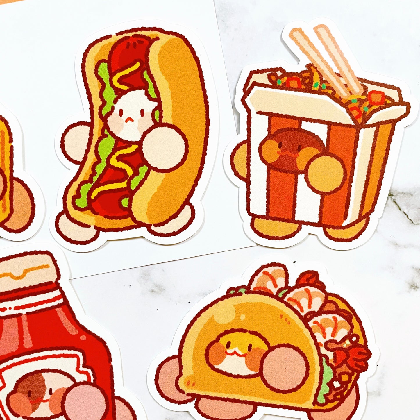 Hamzzi Cute Foods sticker pack 2 -A473